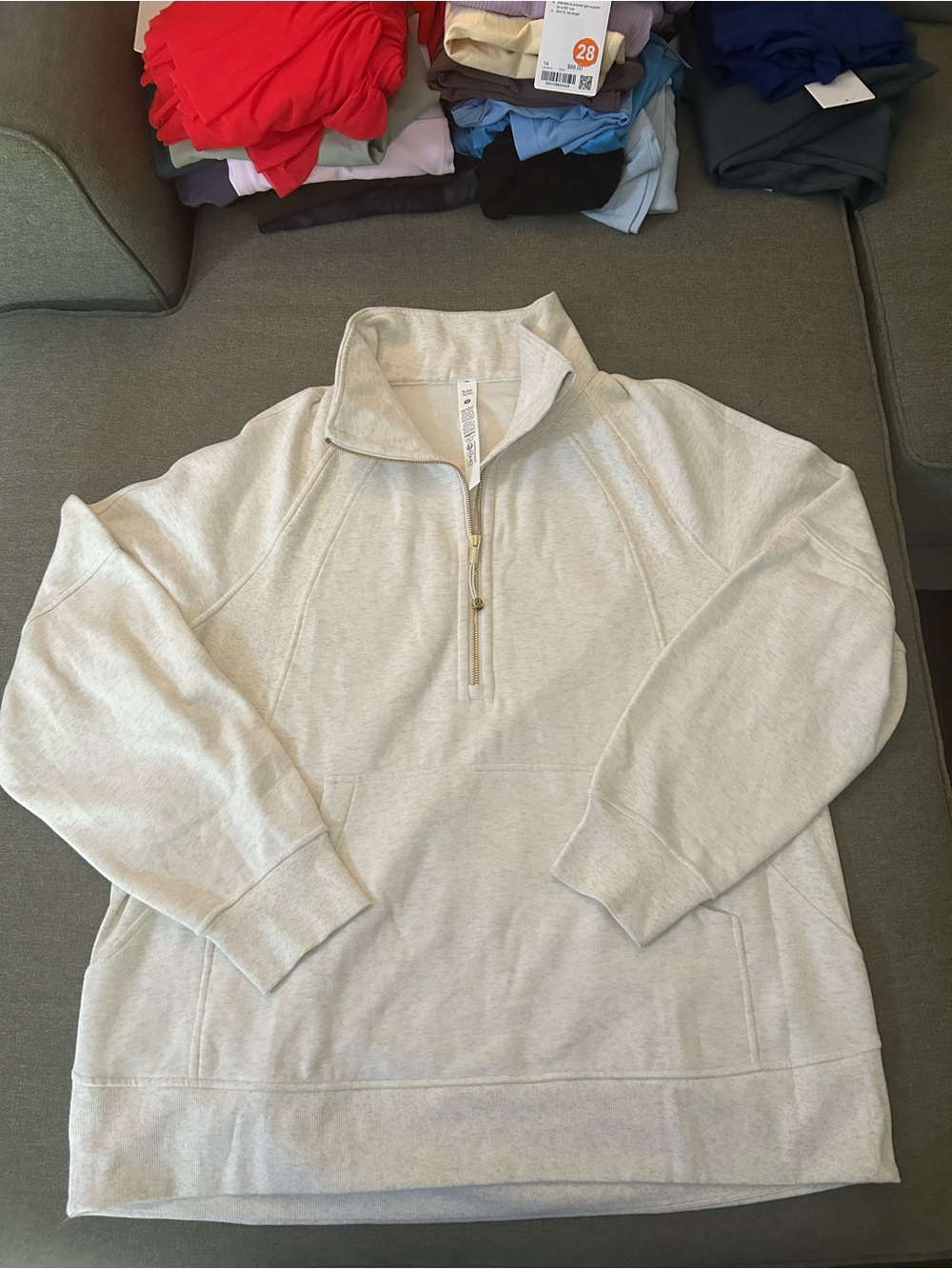 Lululemon NWT Scuba Oversized Funnel Neck Half Zip